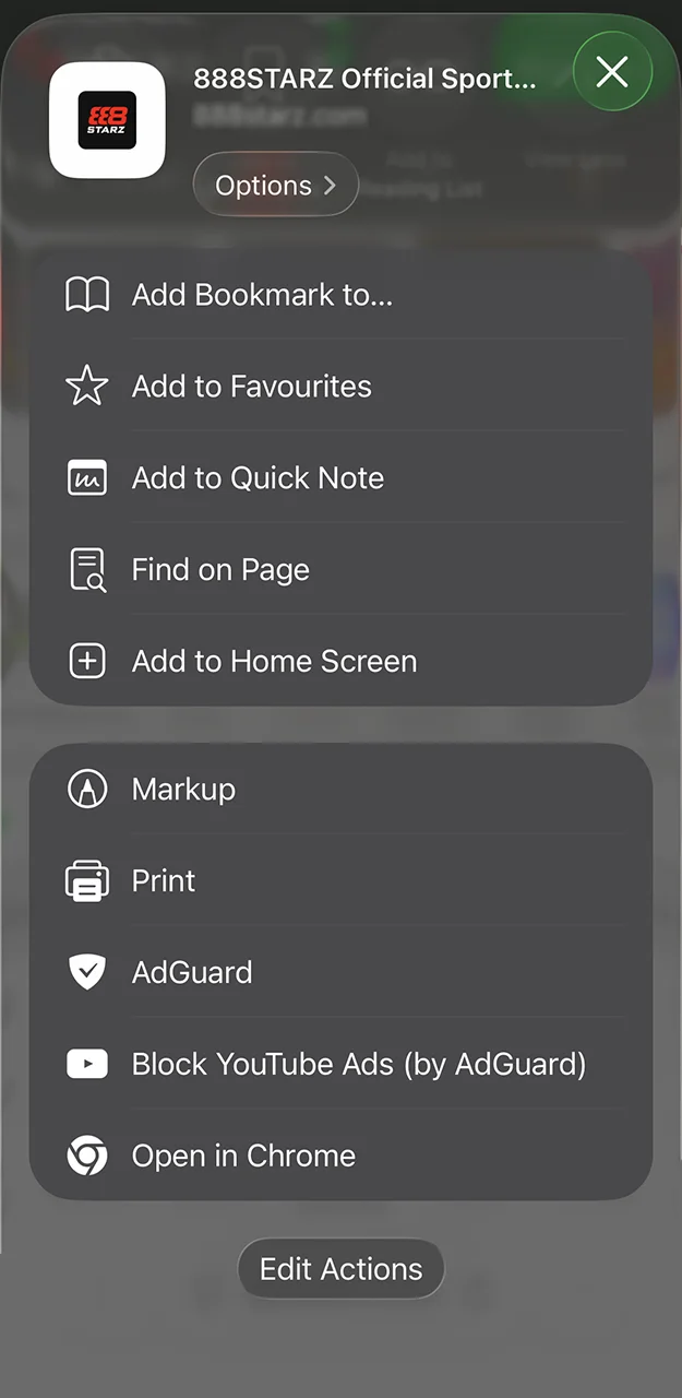 Take a look at the menu interface and start installing the 888starz app.